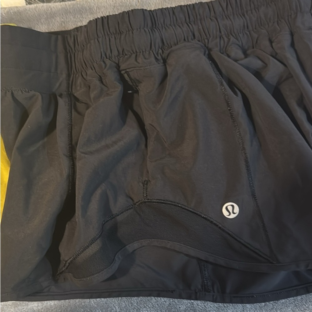 Lululemon Athletica Black Athletic Shorts with Elastic Waistband